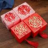 Vỏ hộp đựng bánh kẹo chữ Hỷ dùng trong tiệc cưới siêu đẹp