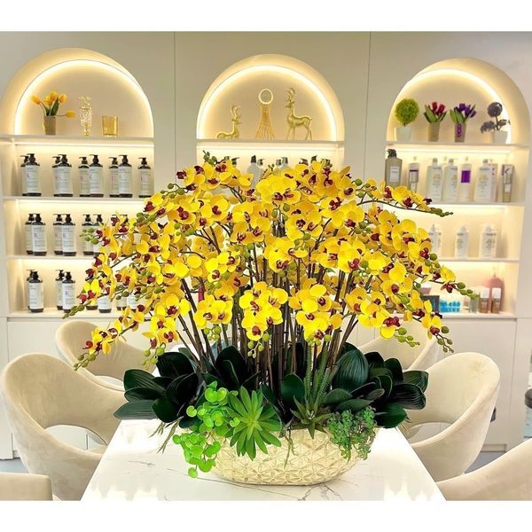 (2 nhánh 10 bông ) CÀNH HOA LAN HỒ ĐIỆP ,BẰNG CAO SU , Tiểu hồ điệp 2 nhánh.. LOẠI XỊN CỰC GIỐNG HOA THẬT