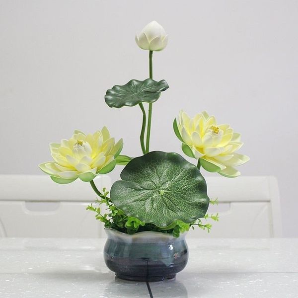 Cành sen giả - Cành sen xốp cao cấp decor trang trí rất đẹp và sang trọng