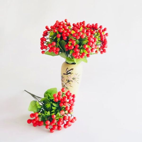 Cụm điểm - Cụm cherry 7 nhánh cao cấp - Decor Trang trí nhà cửa cực đẹp