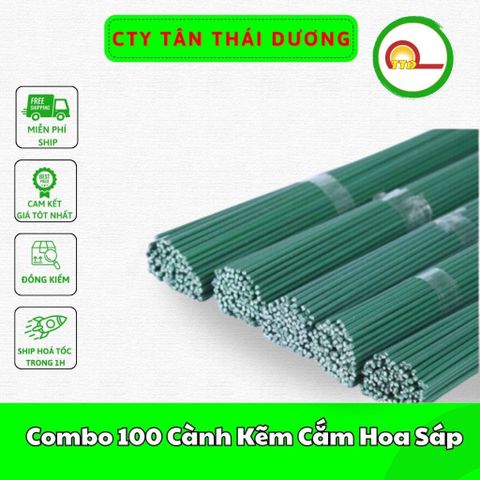 Combo 100 Cành Kẽm Cắm Hoa Sáp- Hoa Giấy