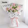 Giấy Gói Hoa In Chữ Love You - Loại Dày Đẹp - sỉ , lẻ