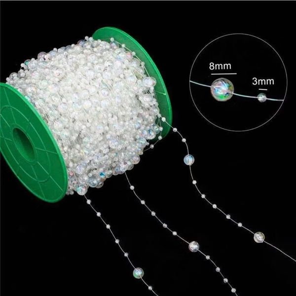 Cuộn Dây Hạt Ngọc Trai Làm Đồ Handmade - Làm Đồ Trang Sức - Trang Trí Bó Hoa Đám Cưới 60m