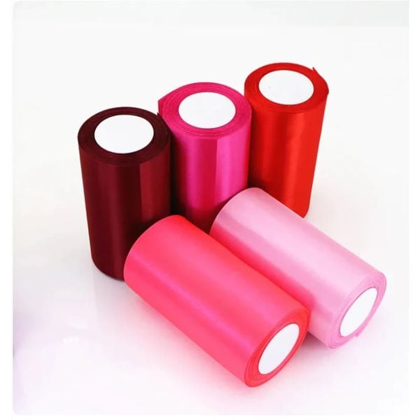 Ruy Băng Lụa Nhiều Màu Bản 10cm, 15cm, 20cm, 30cm - Cuộn 22met - Loại Đẹp