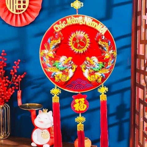 Dải Treo Rồng 3D Chiêu Tài Hút Lộc Decor Trang Trí Tết