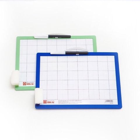 Bảng học sinh 2 mặt dùng bút dạ và phấn Hồng Hà 3289