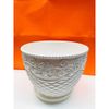 (Loại dày)Chậu trồng cây - Chậu trồng cây tròn, hoạ tiết hoa hồng mắt lưới - Chậu trồng cây nhựa giả sứ - Chậu trồng hoa