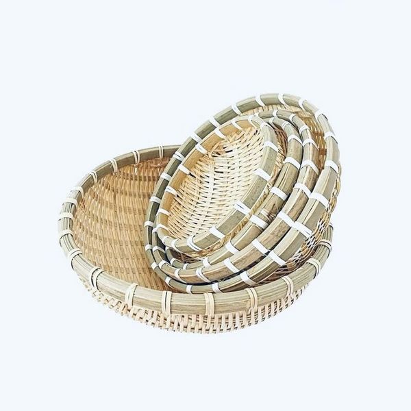 Rổ tre tròn mini - Rá tre đựng đồ ăn, đựng hạt hướng dương - Decor Trang trí chụp ảnh