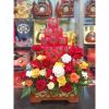 Vỏ hộp bánh , in hình rồng phượng - vỏ hộp bánh , đựng bánh phu thê - Decor tráp cưới hỏi