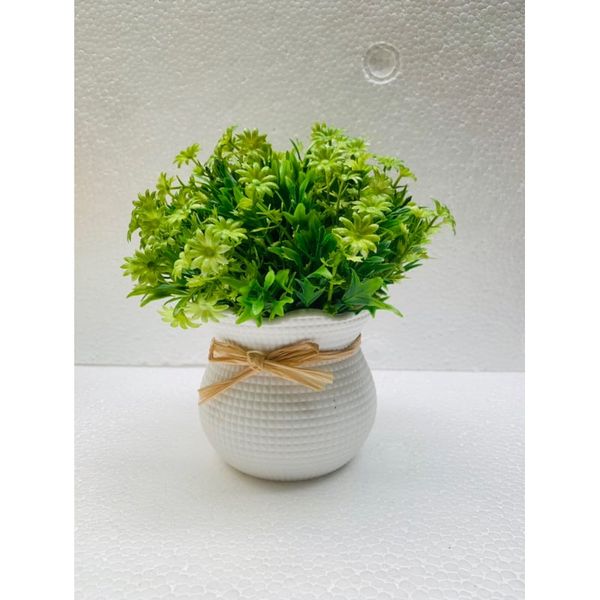 Chậu hoa giả - Chậu hoa cúc nhí để bàn - Chậu hoa nhựa trang trí - Decor trang trí nhà cửa