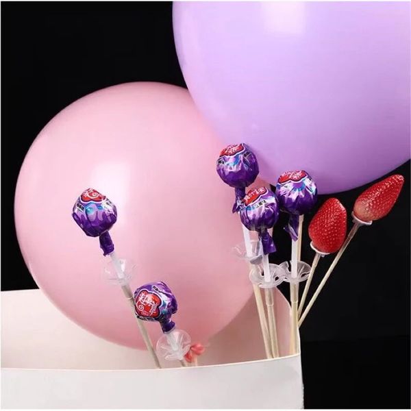 Túi 100 miếng đế nhựa cắm trái cây - Giá đỡ trái cây, bánh kẹo - Decor Trang trí bó hoa, giỏ quà