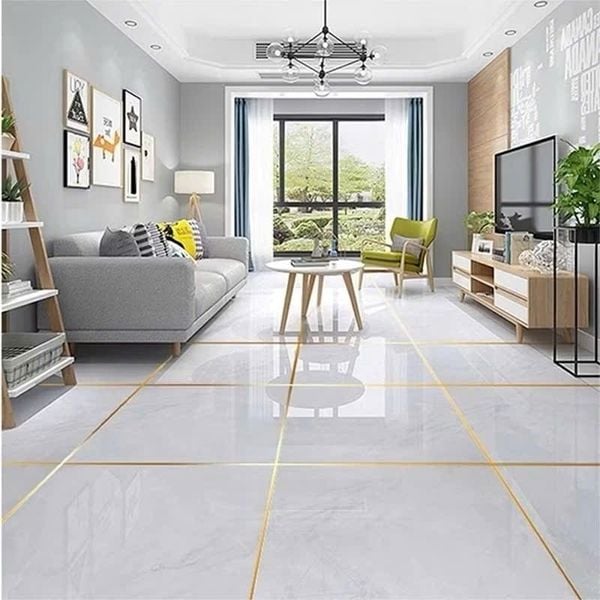Cuộn decal vàng, bạc - Cuộn chỉ dán viền gạch, dán tường, Trang trí nội thất - Khổ 1cm x 50met