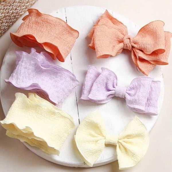 Ruy băng vải xốp - viền sóng - bản 2,5cm và 4cm. Làm nơ cực xinh