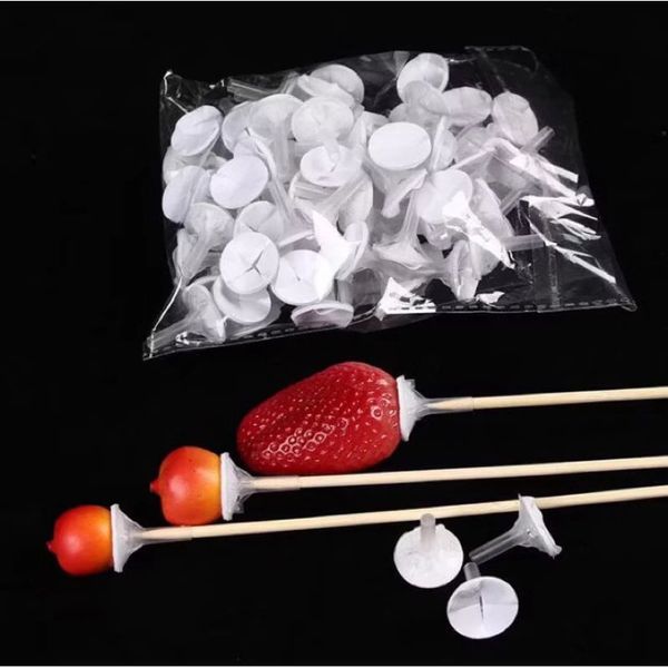 Túi 100 miếng đế nhựa cắm trái cây - Giá đỡ trái cây, bánh kẹo - Decor Trang trí bó hoa, giỏ quà