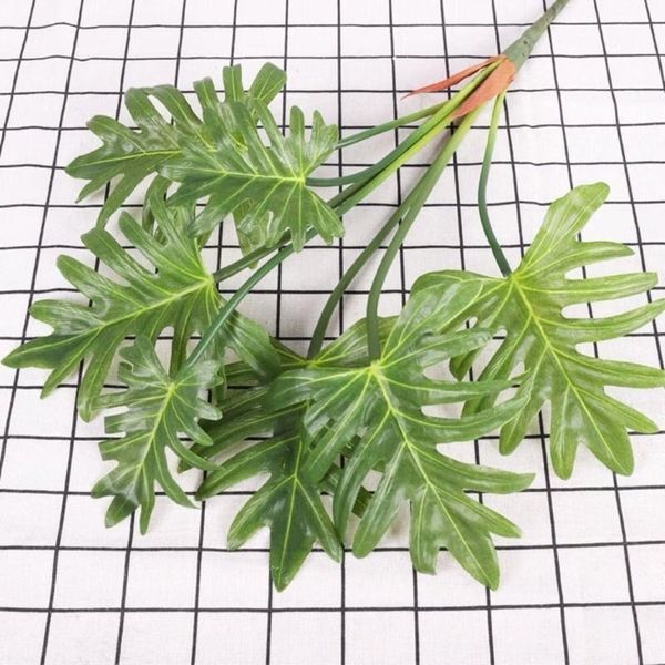 Cành giả - Cụm lá chân vịt 7 nhánh cao cấp - Decor Trang trí nhà cửa
