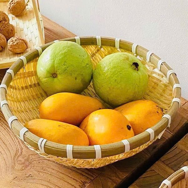 Rổ tre tròn mini - Rá tre đựng đồ ăn, đựng hạt hướng dương - Decor Trang trí chụp ảnh