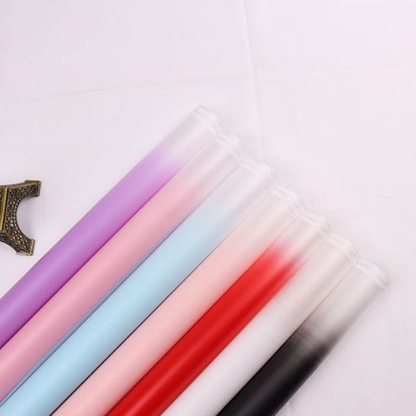 Giấy Gói Hoa - Tập 20 Tờ Giấy Gói Hoa Bóng Mờ Viền Sọc Trắng Hiện Đại, Sang Trọng
