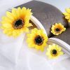 HOA SÁP , 50 đầu bông HOA HƯỚNG DƯƠNG - Đầu bông hoa sáp thơm - Làm bó hoa siêu xinh