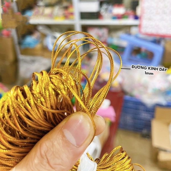 BÓ DÂY KIM TUYẾN DÀI , Dây Kim Tuyến làm đồ handmade ,Dây Kim Tuyến làm đồ thủ công - trang trí hộp quà .