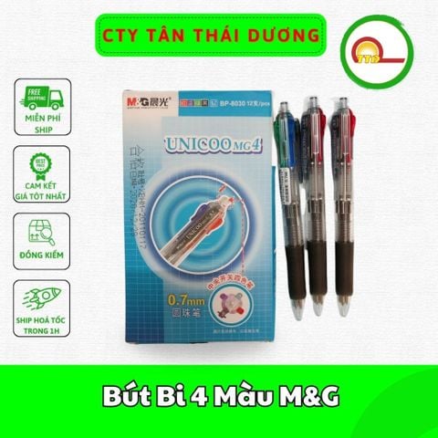 Bút Bi 4 Màu M&G Hàng Chính Hãng_Tiện Dụng