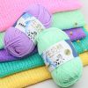 Len milk cotton 50g - len đan móc khăn,túi, len sợi cotton nhiều màu sắc a08