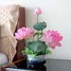 Cành sen giả - Cành sen xốp cao cấp decor trang trí rất đẹp và sang trọng
