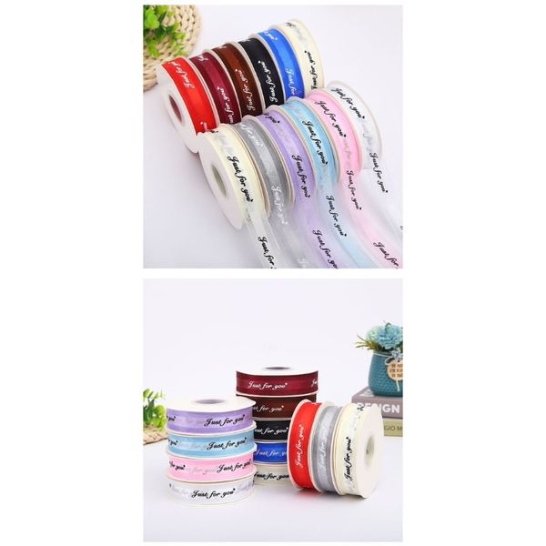 Ruy băng lụa . Ruy băng viền voan . duy băng in chữ Just for you 2,5cm*45m