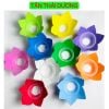 Combo 50 chiếc Đèn hoa đăng 6 cánh bằng xốp, nhiều màu - Đèn nến thả nước, trang trí dịp lễ Vu Lan