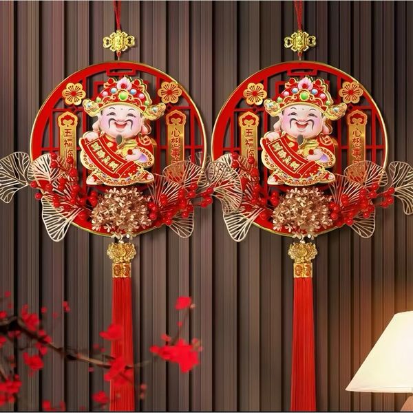 Ông Thần Tài Hoa Kim Tiền Lắc Lư Trang Trí Tết 2024