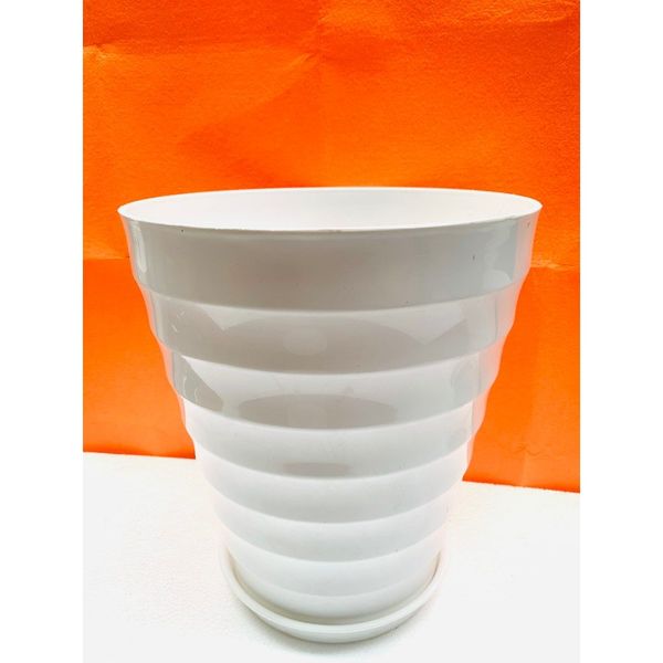(Loại dày) Chậu trồng cây - Chậu trồng cây tròn - Chậu trồng cây nhựa - Chậu trồng hoa - Trang trí nhà cửa