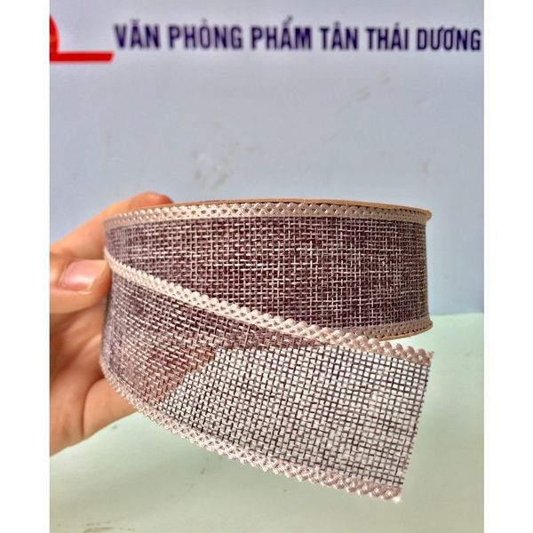 RUY BĂNG VẢI THÔ - CÓ VIỀN - CỦA HÀN QUỐC - RỘNG 3CM. - DUY BĂNG.