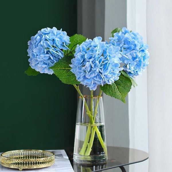 Hoa giả - Cành hoa tú cầu cao cấp - Decor trang trí nhà cửa cực đẹp