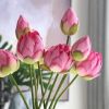 HOA SEN GIẢ , hoa giả , Hoa Sen Bách Diệp Quan Âm - Bông Sen Chất Liệu Lụa Đẹp Cao Cấp