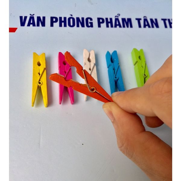 SET 50 CÁI KẸP GỖ, KẸP ẢNH CÁC MÀU