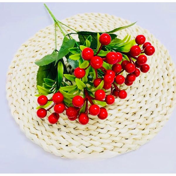Cụm điểm - Cụm cherry 7 nhánh cao cấp - Decor Trang trí nhà cửa cực đẹp