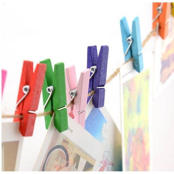 SET 50 CÁI KẸP GỖ, KẸP ẢNH CÁC MÀU