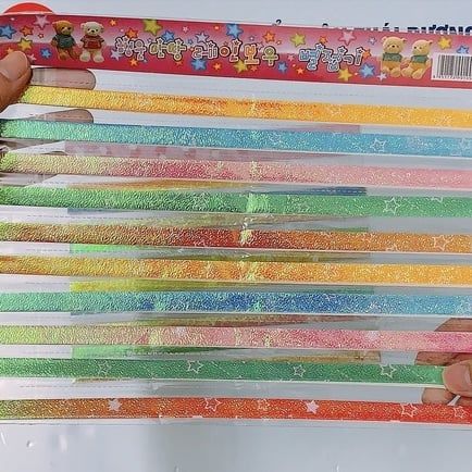 Tệp Giấy Gấp Sao Óng Ánh (Tệp 50 sao)