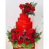 Hộp đựng bánh cốm, Vỏ Hộp bánh phu thê - in chữ Wedding - Mặt trước in nhũ cực đẹp