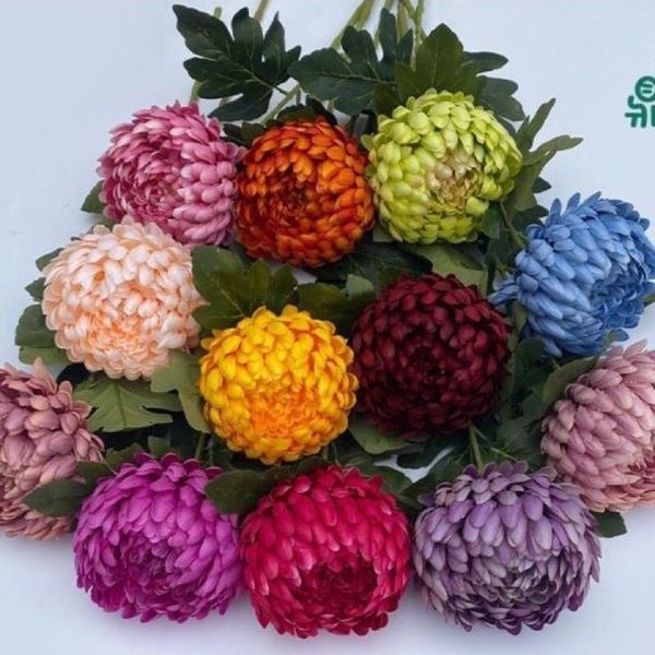 Hoa giả - Cành hoa cúc mẫu đơn cao cấp - Decor trang trí cực đẹp
