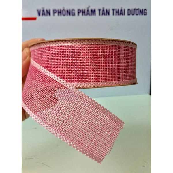 RUY BĂNG VẢI THÔ - CÓ VIỀN - CỦA HÀN QUỐC - RỘNG 3CM. - DUY BĂNG.