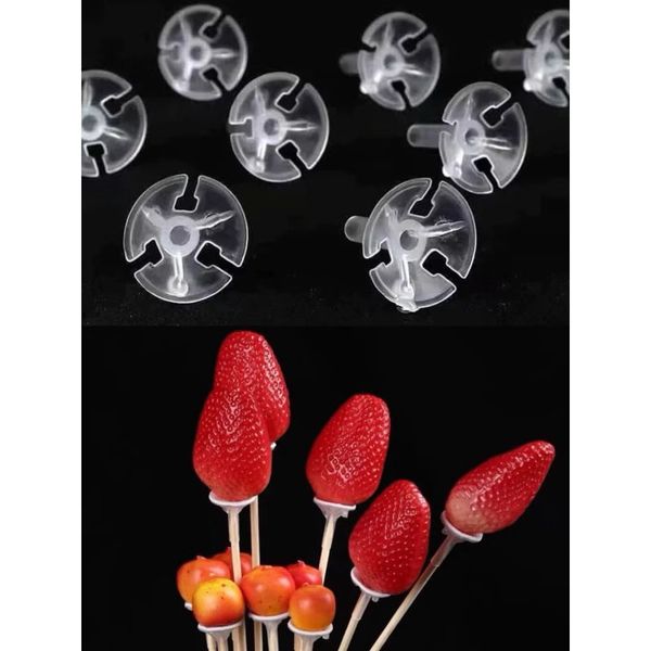 Túi 100 miếng đế nhựa cắm trái cây - Giá đỡ trái cây, bánh kẹo - Decor Trang trí bó hoa, giỏ quà