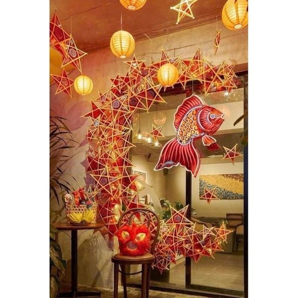 Đèn Ông Sao - Đèn ông sao không viền - Đèn ông sao truyền thống - Decor Trang trí nhà cửa - Lồng đèn Trung Thu