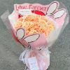 (Tập 10 tờ) GIẤY GÓI HOA  hình thỏ ôm tim . khổ 38cm*52cm .