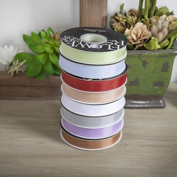 Ruy băng lụa gân màu pastel cực xinh - 2cm x 30m