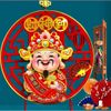 Ông Thần Tài Hoa Kim Tiền Lắc Lư Trang Trí Tết 2024