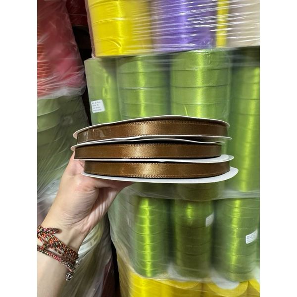 Ruy băng lụa bản 1cm*100m - cuộn to -loại đẹp