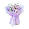 Giấy Gói Hoa - Tập 20 Tờ Giấy Gói Hoa Bóng Mờ Viền Sọc Trắng Hiện Đại, Sang Trọng