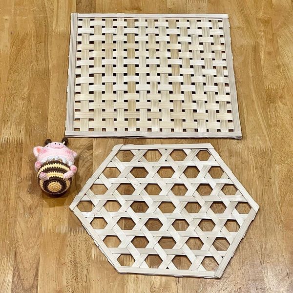Vỉ tre, mành tre, phên tre, tấm đan tre - Decor trang trí Tết
