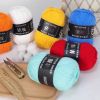 Len milk cotton 50g - len đan móc khăn,túi, len sợi cotton nhiều màu sắc a08