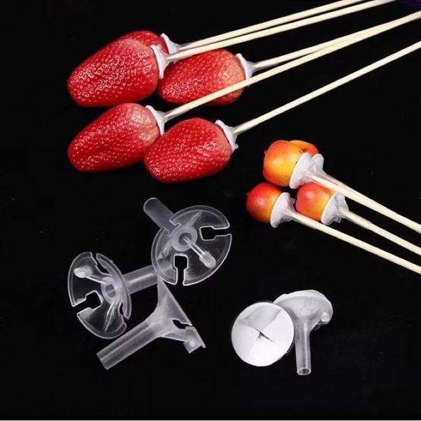 Túi 100 miếng đế nhựa cắm trái cây - Giá đỡ trái cây, bánh kẹo - Decor Trang trí bó hoa, giỏ quà